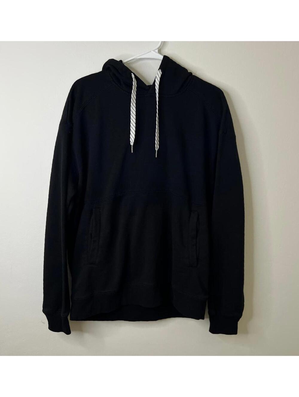 Stoic‎ Fleece Line Black Hooded Sweatshirt - M